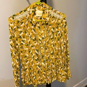 Yellow top by Anthropologie